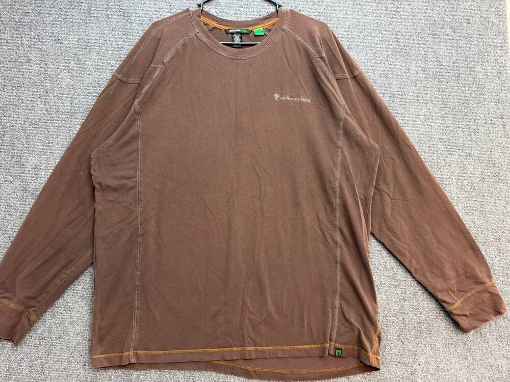 North End Sport Northwestern Mutual Men's XXL Organic Cotton Long Sleeve Shirt